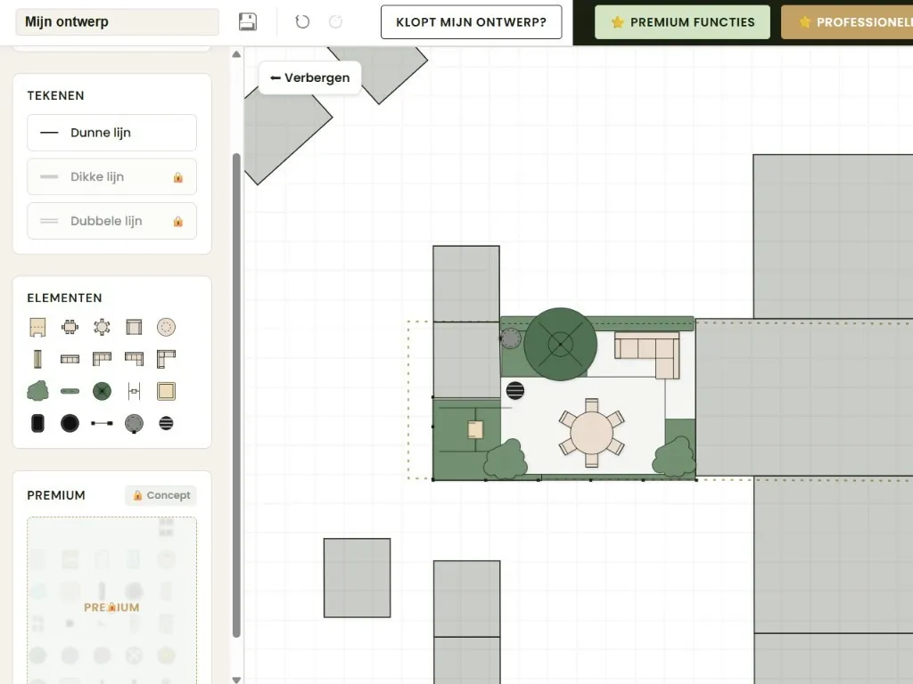 Ontwerpen in de online tuineditor van Studio FERM