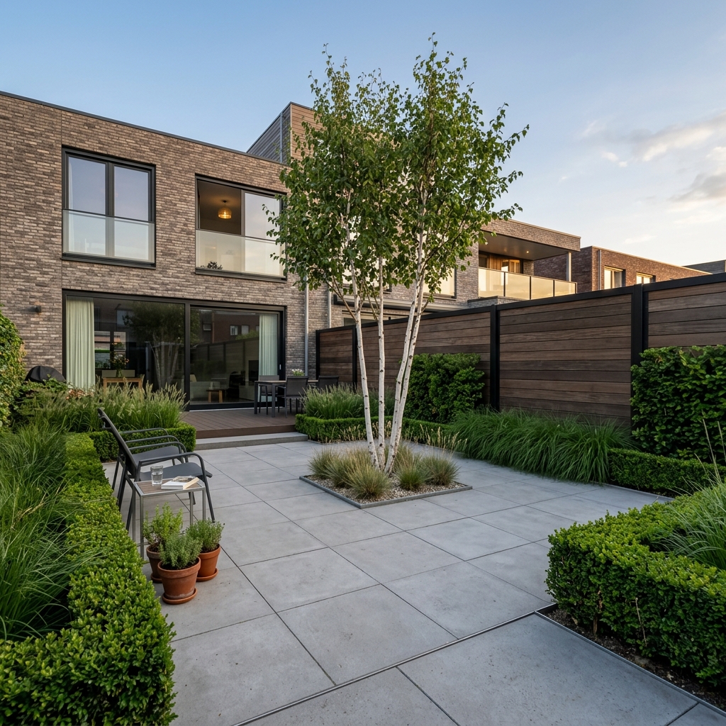 Moderne tuinstijl voorbeeld