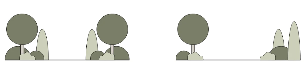 Symmetrie en asymmetrie in tuinontwerp