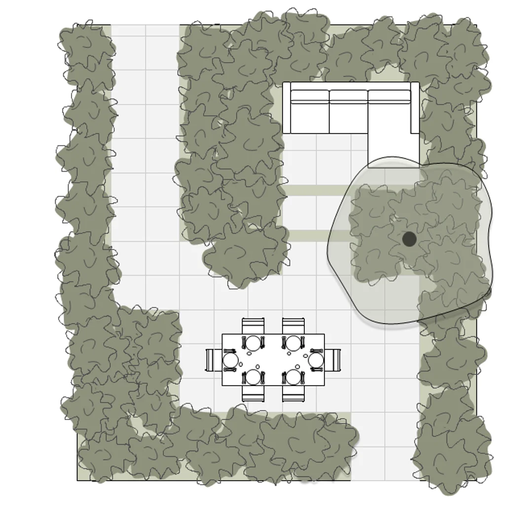 Tuinontwerp na make-over met budget van 2500 euro