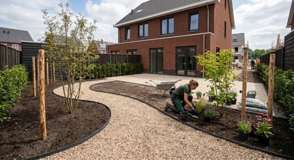 Zelf je tuin aanleggen of uitbesteden? Zo bespaar je slim op de kosten van je nieuwe tuin