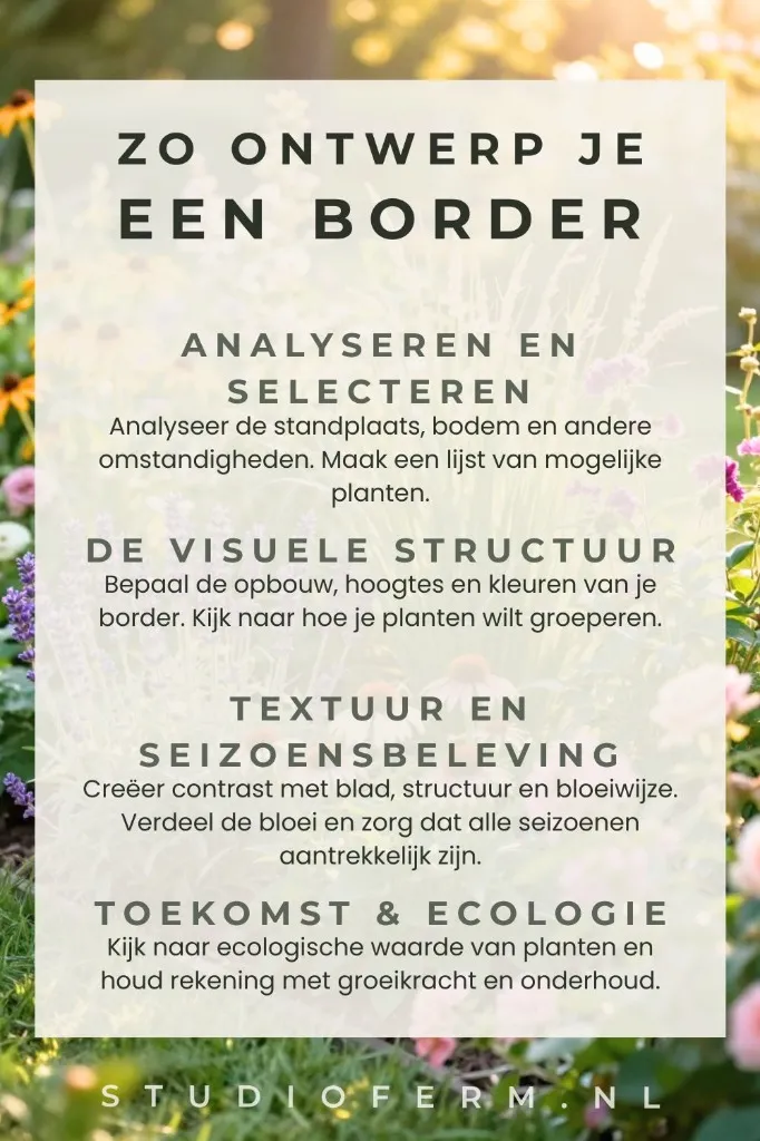 Infographic: in 10 stappen planten combineren in een border