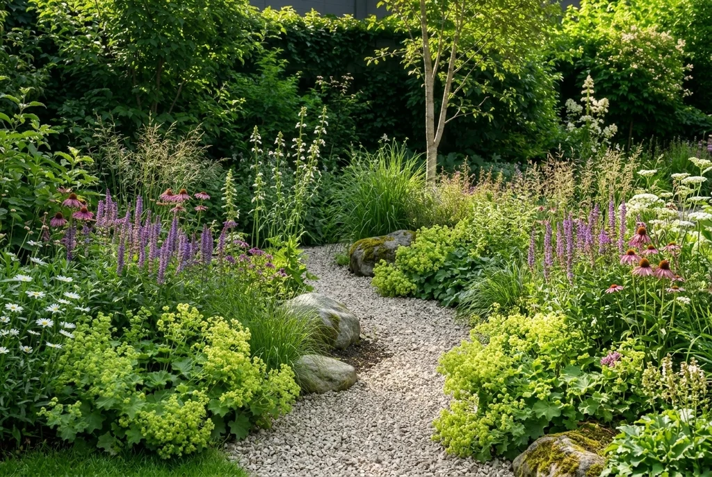 Natuurlijke tuinstijl ontwerpen: rust en organische vormen